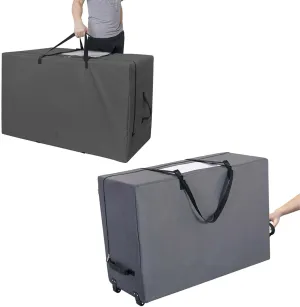Cuddly Nest Folding Mattress Storage Bag and wheel (Fits 6" QUEEN Mattress)
