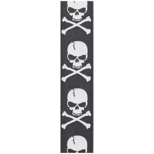 D'Addario  Planet Waves Skull and Cross Bone Woven Guitar Strap