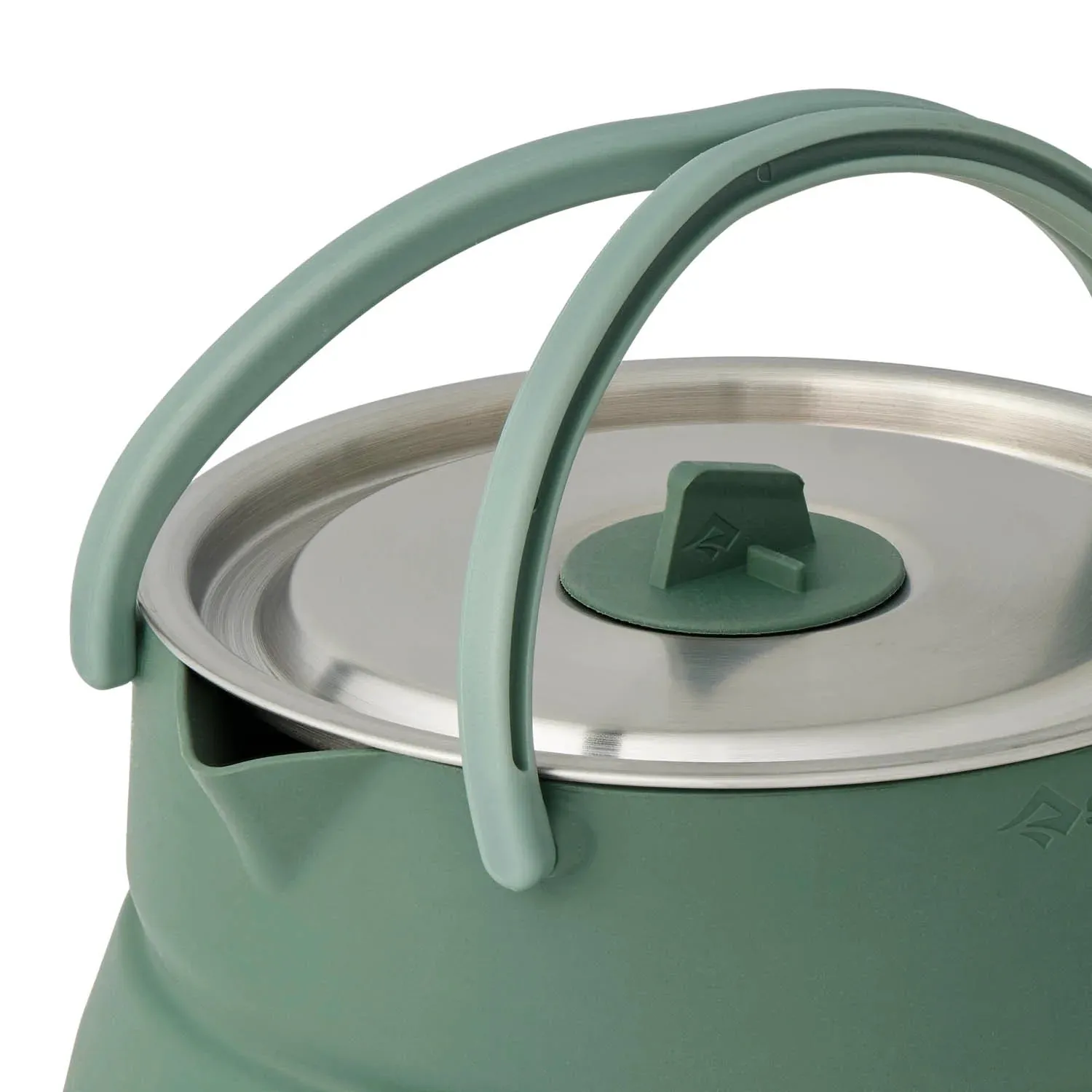 Detour Stainless Steel Collapsible Kettle - 1.6L Green