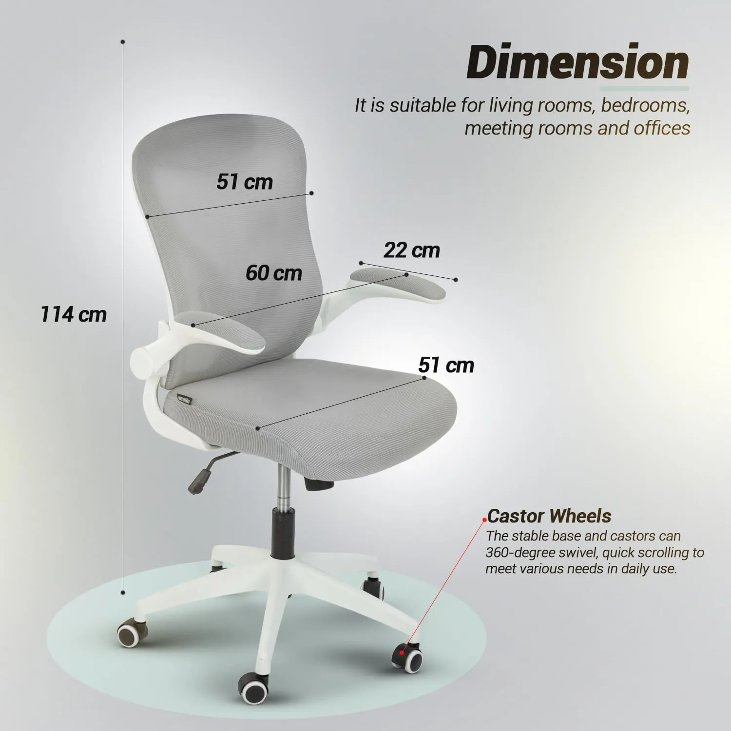 Drogo Marshal Lite Ergonomic Office Chair for Work from Home, High Back Computer Chair