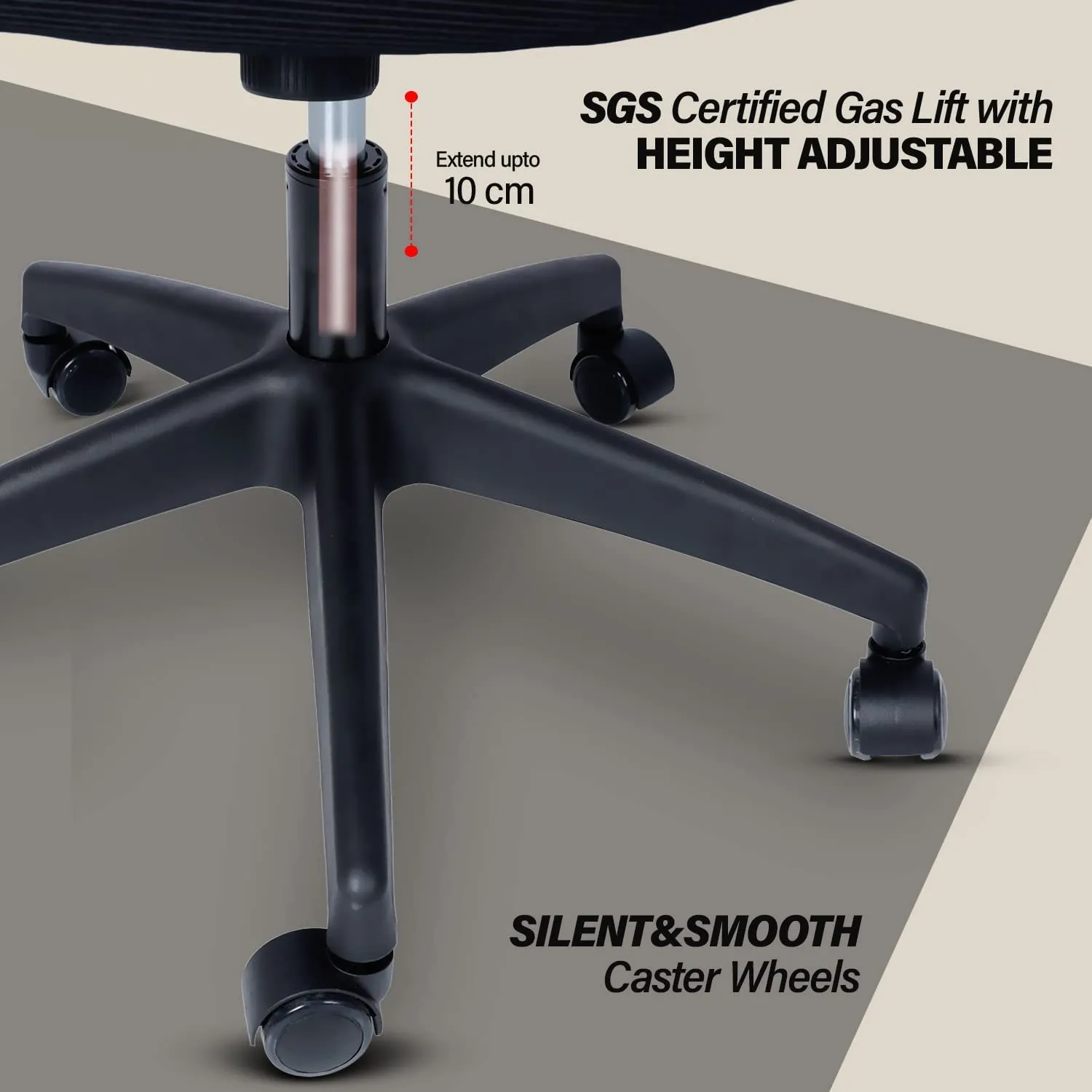 Drogo Marshal Lite Ergonomic Office Chair for Work from Home, High Back Computer Chair