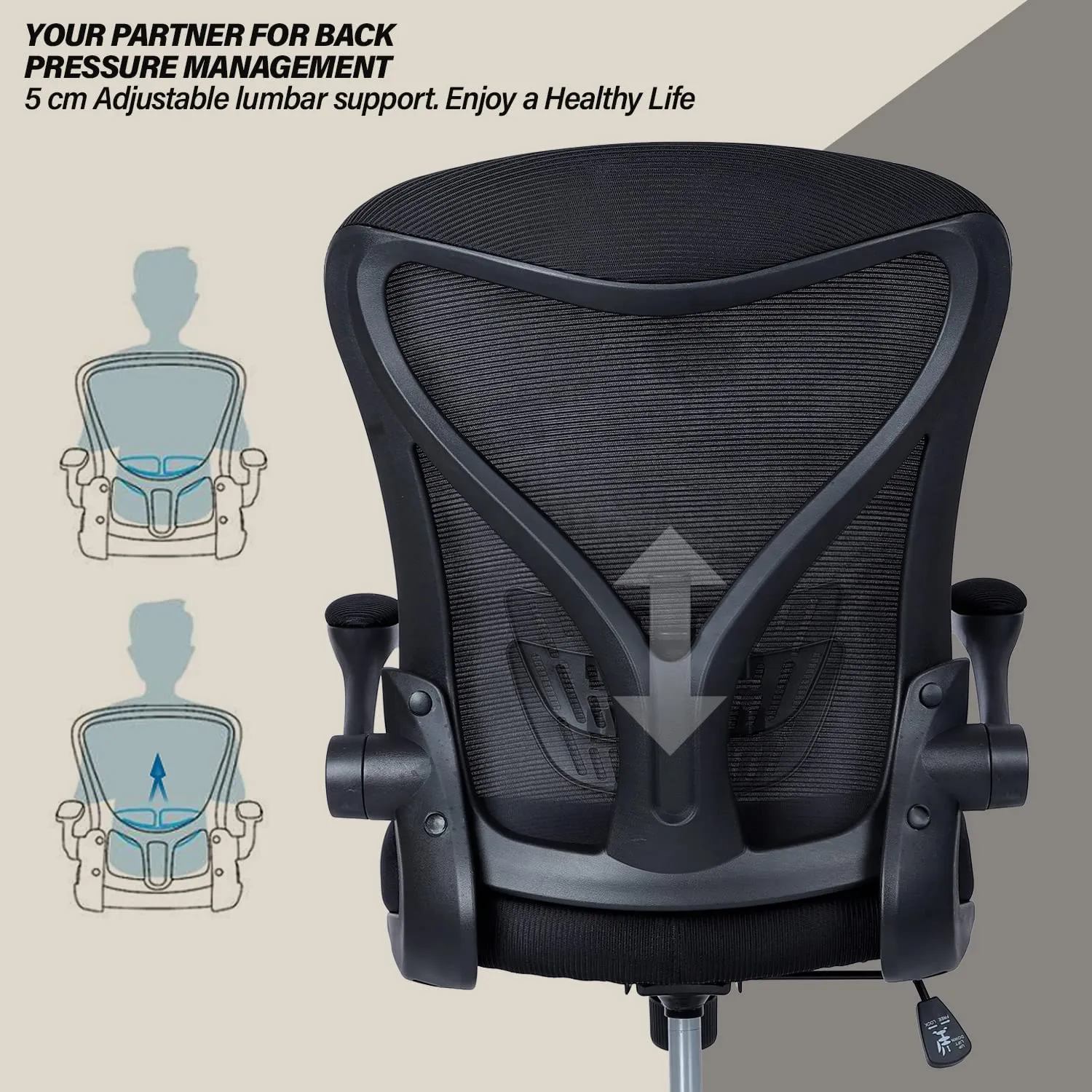 Drogo Marshal Lite Ergonomic Office Chair for Work from Home, High Back Computer Chair
