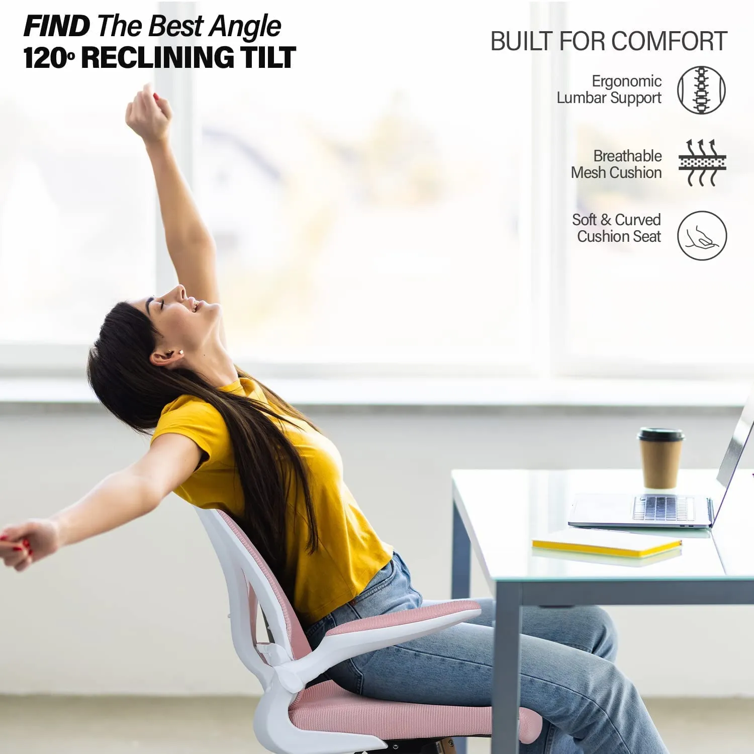 Drogo Marshal Lite Ergonomic Office Chair for Work from Home, High Back Computer Chair