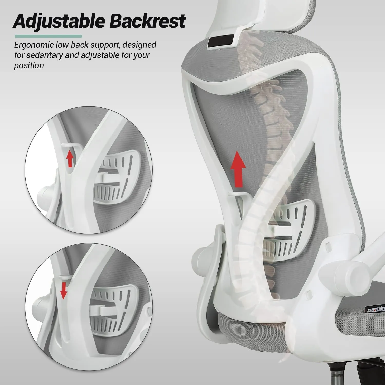 Drogo Marshal Pro Premium Ergonomic Office Chair for Work from Home, Flip-up Armrest