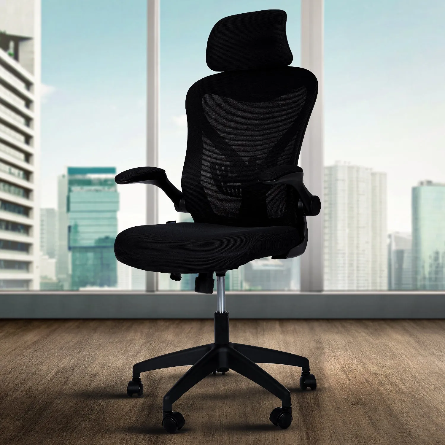 Drogo Marshal Pro Premium Ergonomic Office Chair for Work from Home, Flip-up Armrest