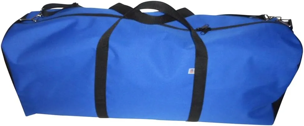 Duffle Bag Ex Extra Large 36 Inch Premium Firefighter Turnout Bag.Made In USA. (Blue/black)