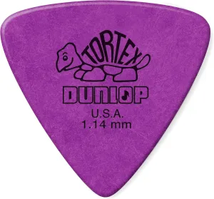 Dunlop 431R1.14 Tortex Triangle, Purple, 1.14mm, 72/Bag