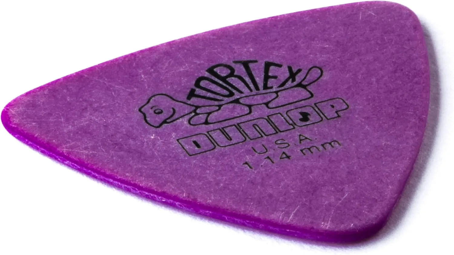 Dunlop 431R1.14 Tortex Triangle, Purple, 1.14mm, 72/Bag