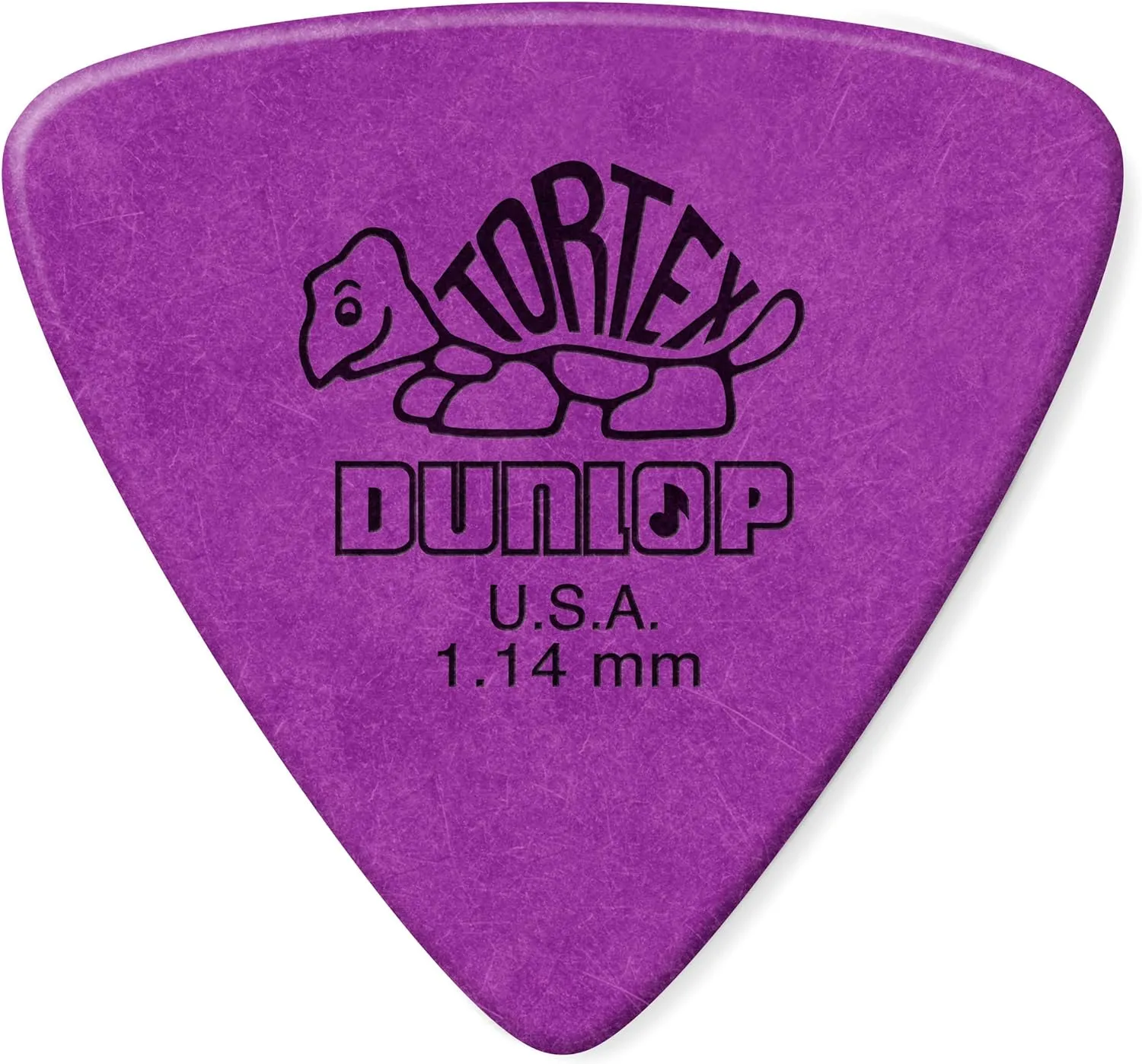 Dunlop 431R1.14 Tortex Triangle, Purple, 1.14mm, 72/Bag