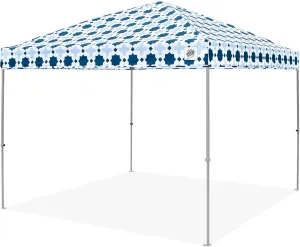 E-Z UP Ambassador Mosaic Shelter, 10' x10' Mosaic Blue Twilight