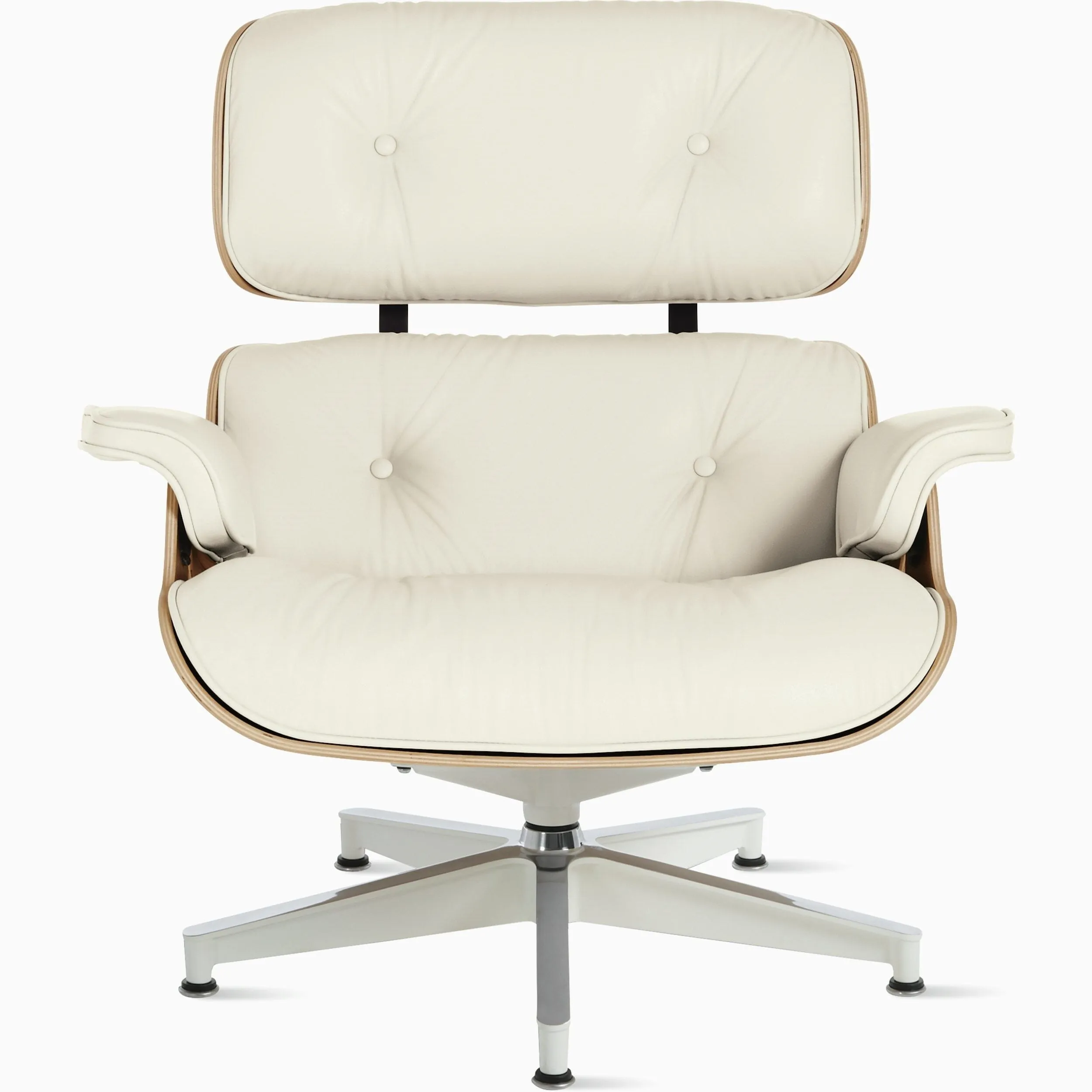 Eames Lounge Chair in White Ash