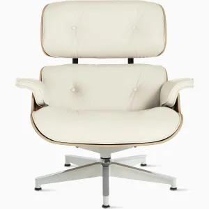 Eames Lounge Chair in White Ash