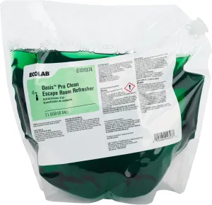 ECOLAB 6100831 Oasis Pro CLEAN ESCAPE Room Refresher - One (1) Two Liter Bag/Bladder per ORDER