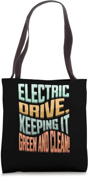 Electric Car Vehicle Energy Hybrid Electro Drive electric Tote Bag