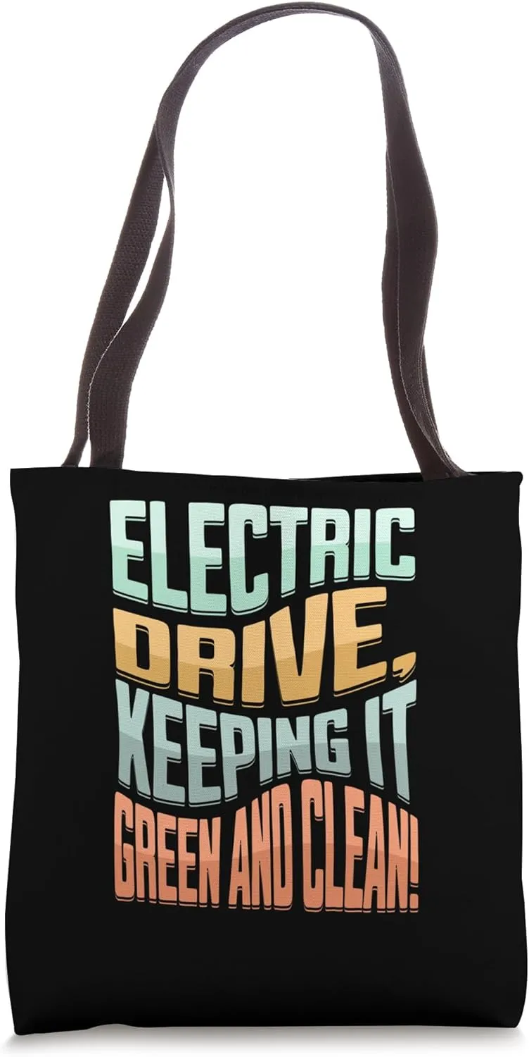 Electric Car Vehicle Energy Hybrid Electro Drive electric Tote Bag