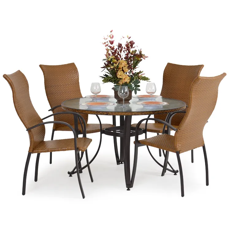 Empire Outdoor Wicker High Back Dining Chair