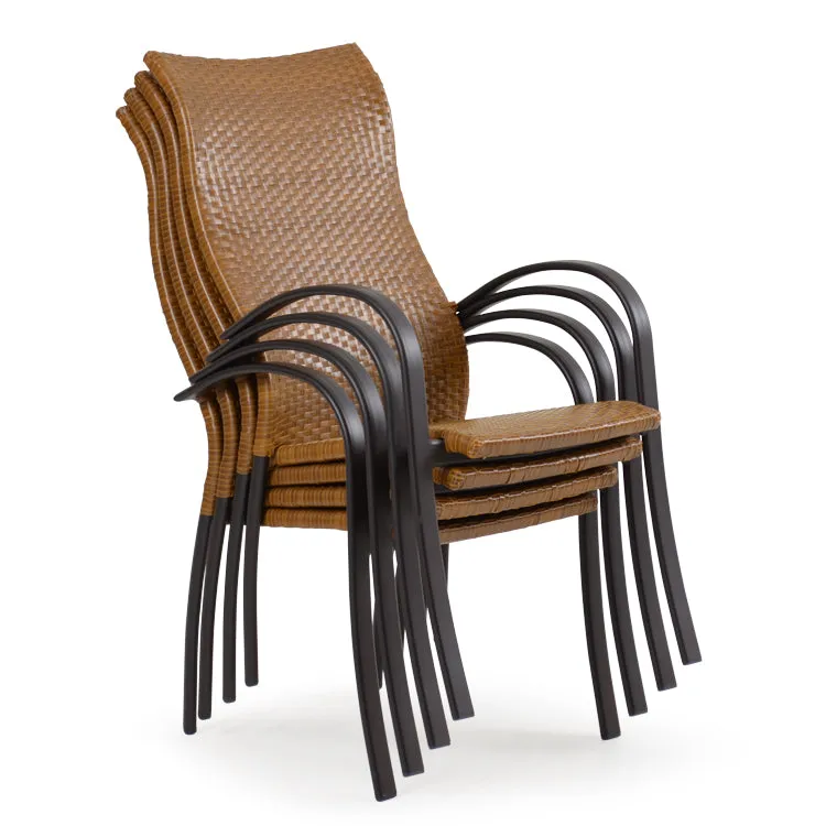 Empire Outdoor Wicker High Back Dining Chair
