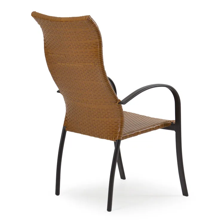 Empire Outdoor Wicker High Back Dining Chair