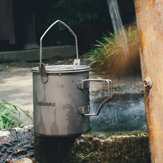 Encrypted Titanium Alti 0.9L Fire Maple Satisfaction guaranteed Pot