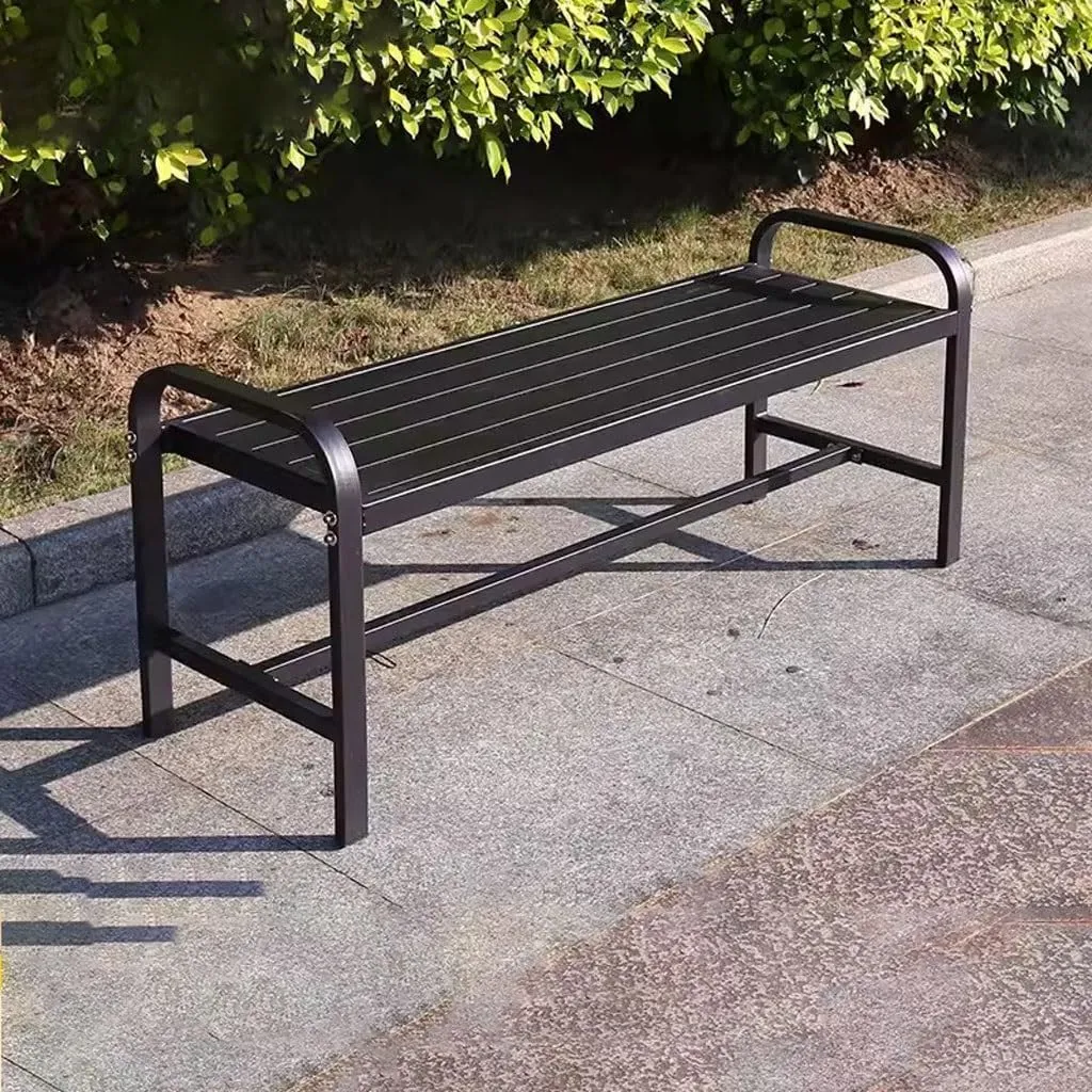 ENGENDER Outdoor Bench Park Chair Outdoor Bench Waterproof Rest Bench Open-air Community Leisure Bench Garden Bench (Color : C)