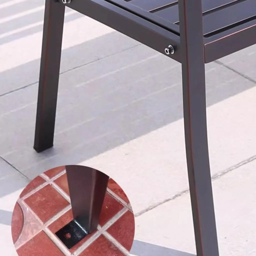 ENGENDER Outdoor Bench Park Chair Outdoor Bench Waterproof Rest Bench Open-air Community Leisure Bench Garden Bench (Color : C)