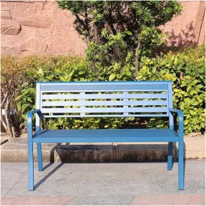 ENGENDER Outdoor Bench Park Chair Outdoor Bench Waterproof Rest Bench Open-air Community Leisure Bench Outdoor Backrest Chair Garden Bench (Color : D)