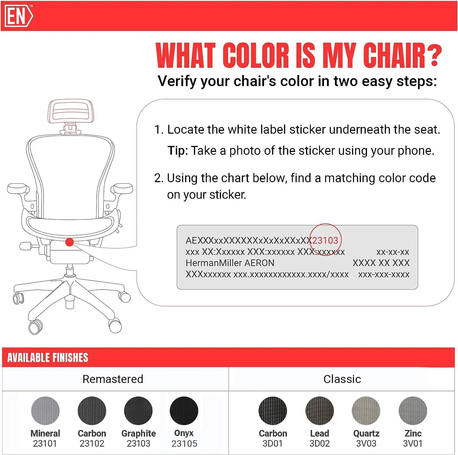 Engineered Now The Original Headrest for The Herman Miller Aeron Chair (H4 for Remastered, Onyx)