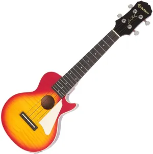 Epiphone Les Paul Acoustic Electric Ukulele, Heritage Cherry Sunburst with Gig Bag