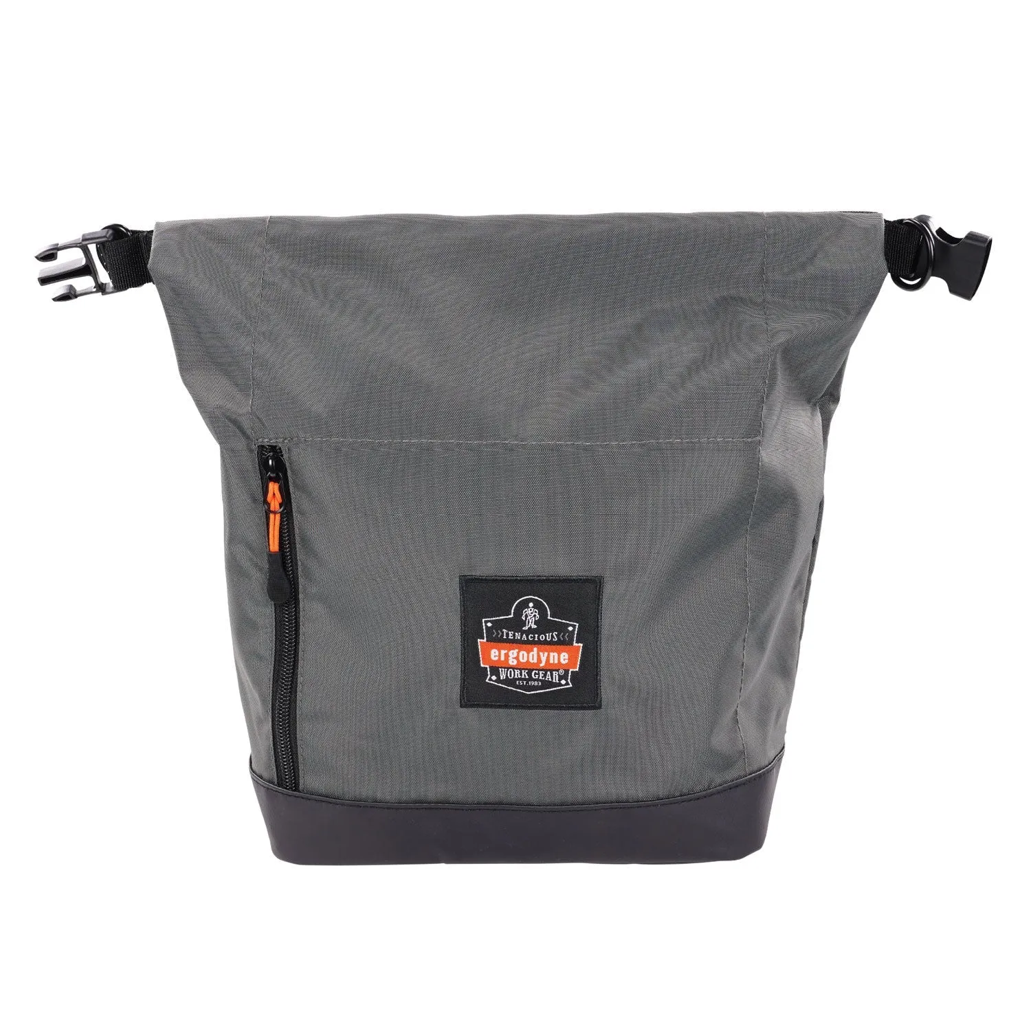 ergodyne® Arsenal 5186 Full Respirator Bag with Roll Top Closure, 7.5 x 13.5 x 13.5, Gray