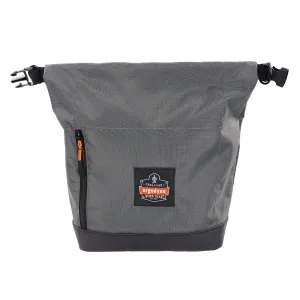 ergodyne® Arsenal 5186 Full Respirator Bag with Roll Top Closure, 7.5 x 13.5 x 13.5, Gray