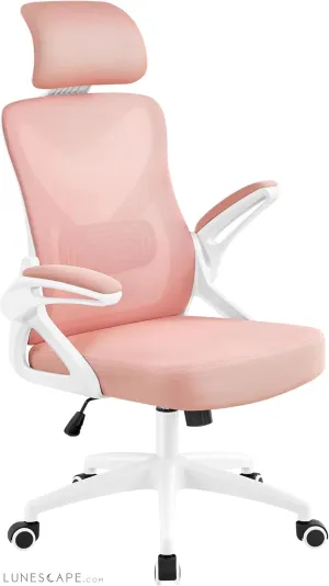 Ergonomic Office Chair, High Back Mesh Desk Chair with Flip-Up