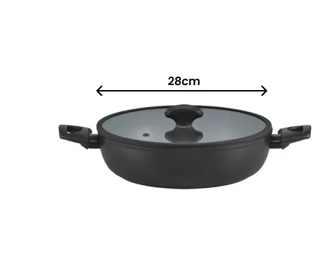 Essteele Per Salute Stainless Steel Induction Covered Sauteuse - 28cm/4L