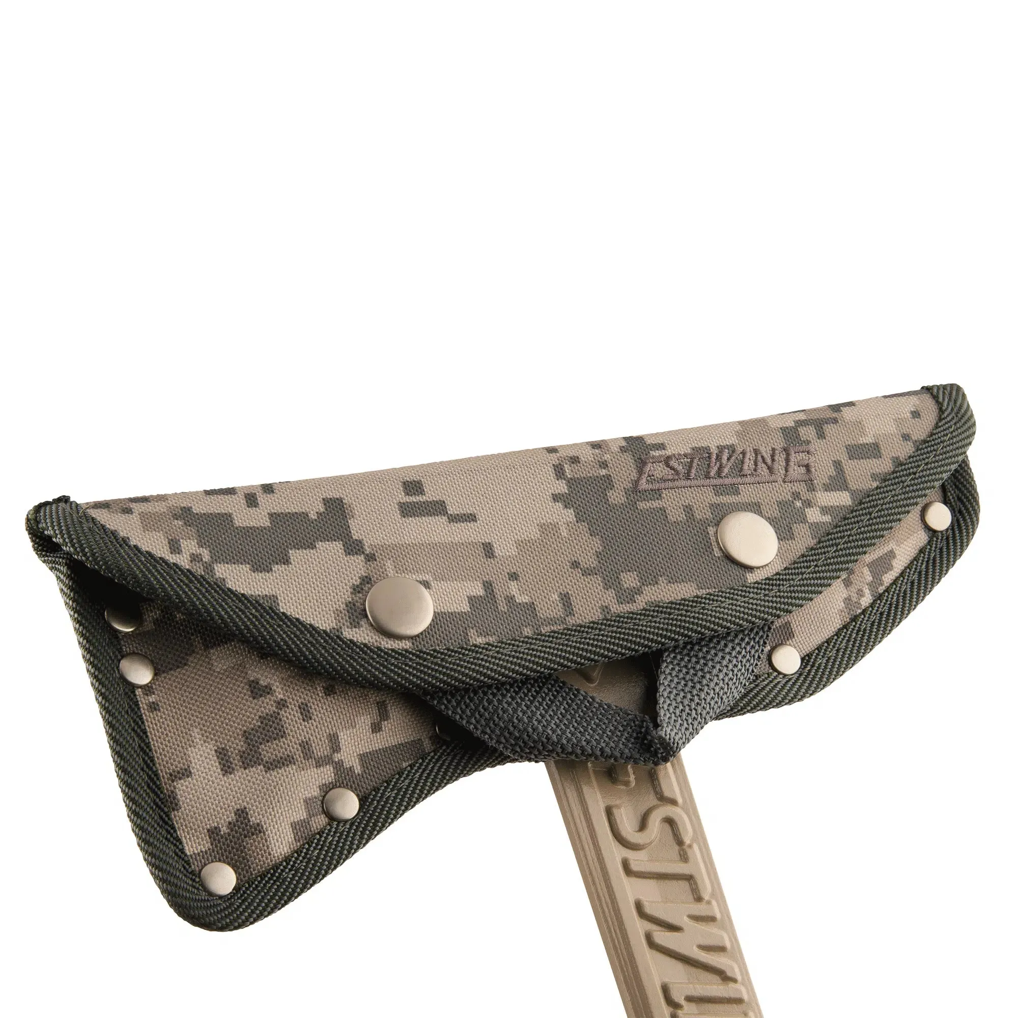 Estwing Black Eagle Tomahawk Axe with Desert Sand Shock Reduction Grip