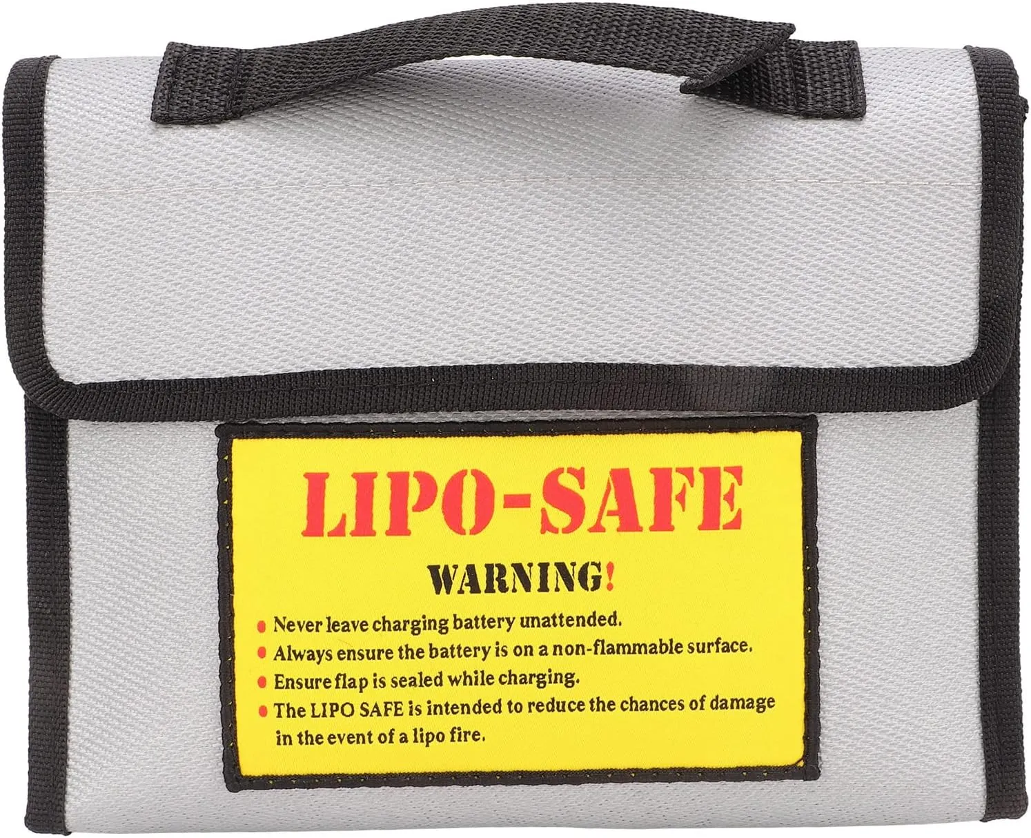 EVTSCAN Fireproof Explosion Proof Lipo Battery Safe Bag Protective Radiation Heat for Workshops Home Grey 1 Pack