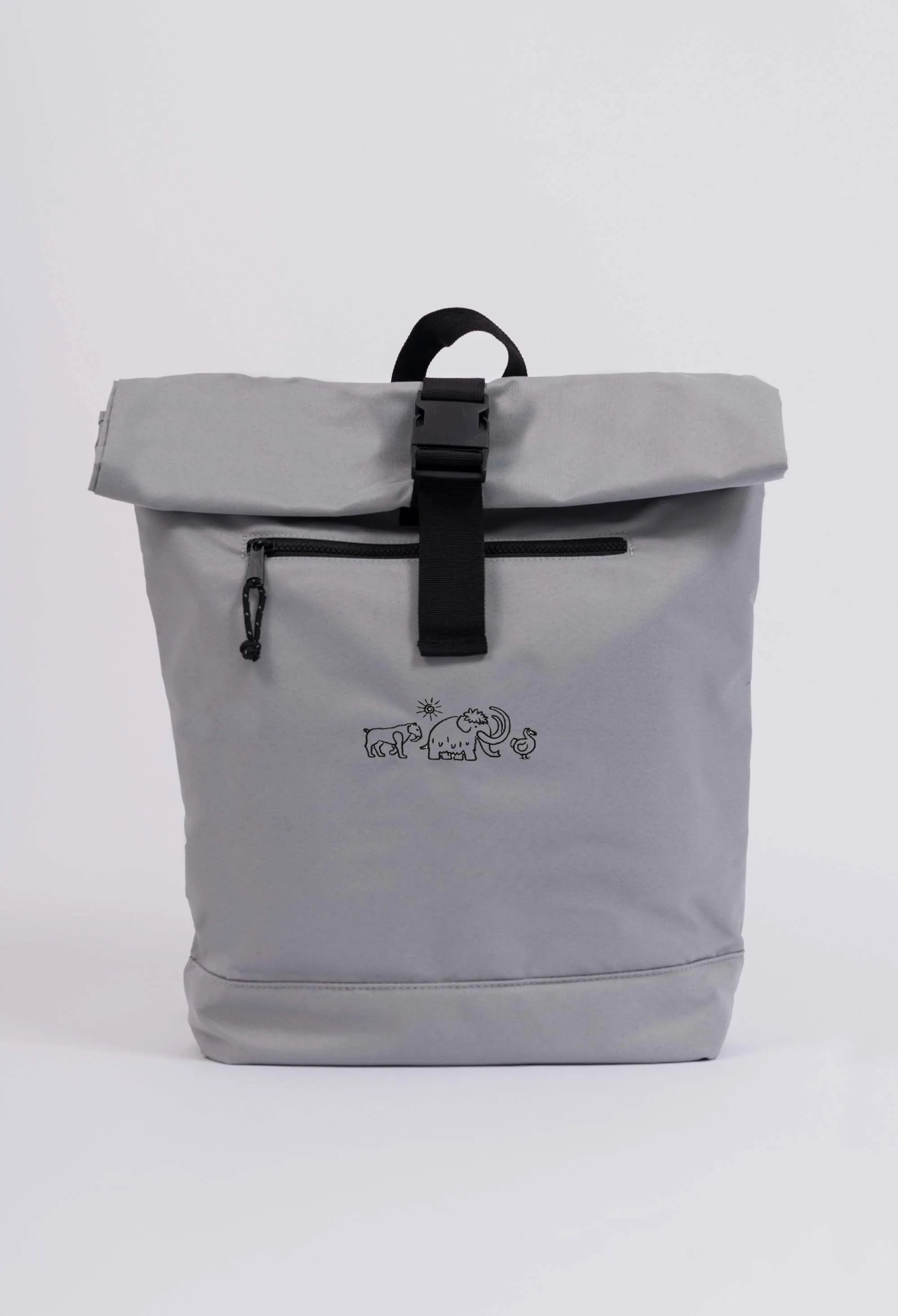 extinct drawing recycled roll-top backpack