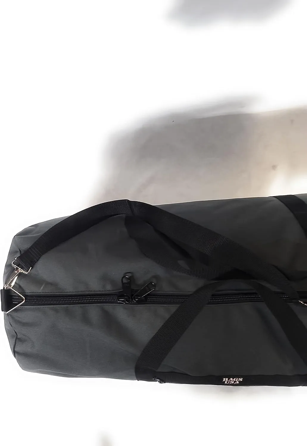 Extra Large Eagle Duffle Very Spacious Extremely Durable, Water Resistant With side pocket Made In USA. (Gray)