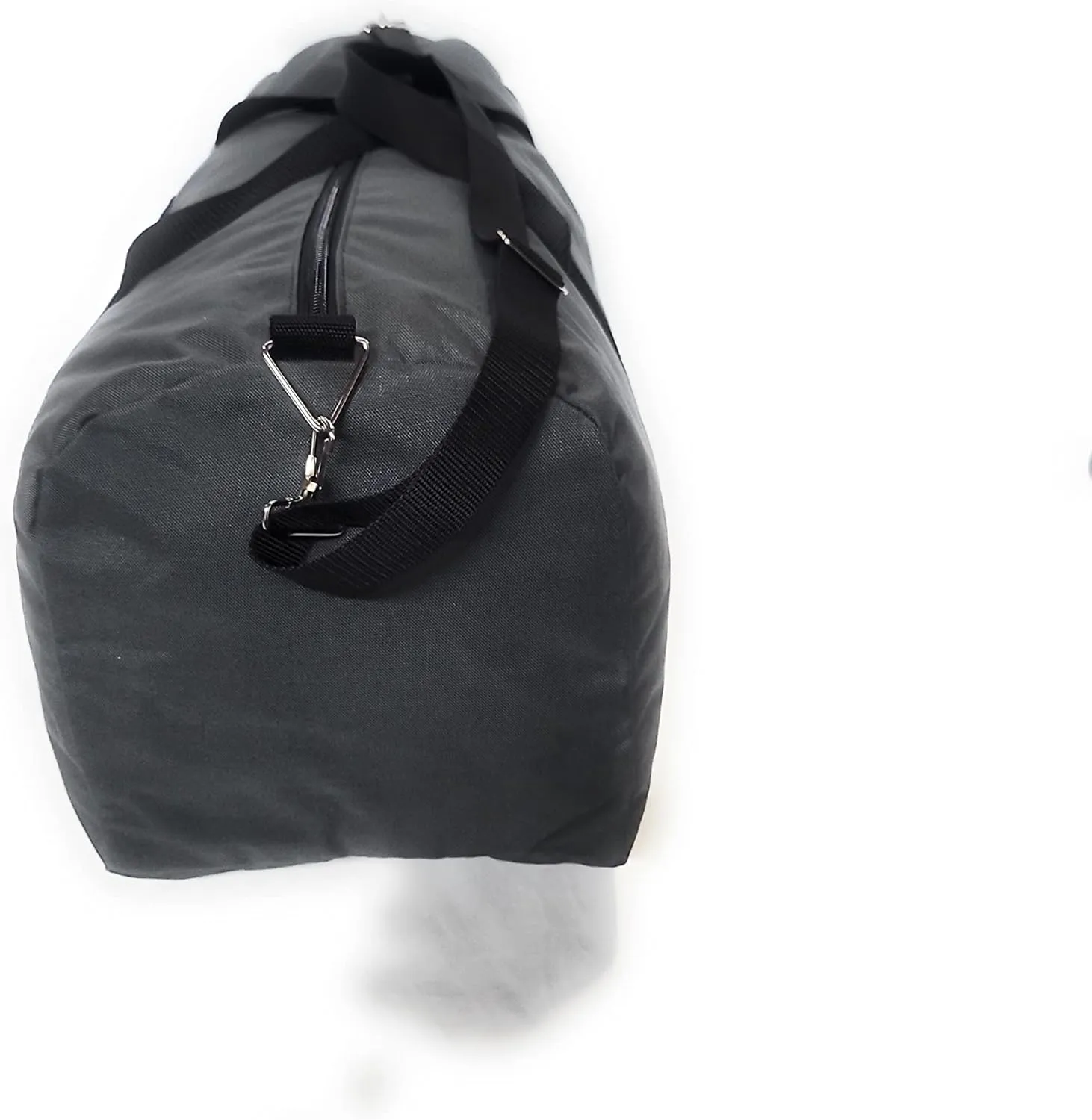 Extra Large Eagle Duffle Very Spacious Extremely Durable, Water Resistant With side pocket Made In USA. (Gray)