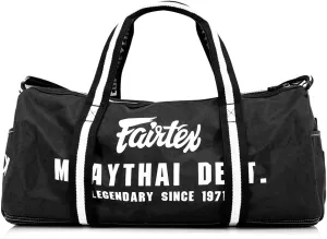 Fairtex BAG9 Retro Style Barrel Bag Thai Boxing Heavy Gym Bag Myay Thai MMA (Black)