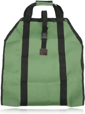 FIREWOOD Bag Carrier Multifunction Portable Canvas Holder Green for Outdoor Camping Travel