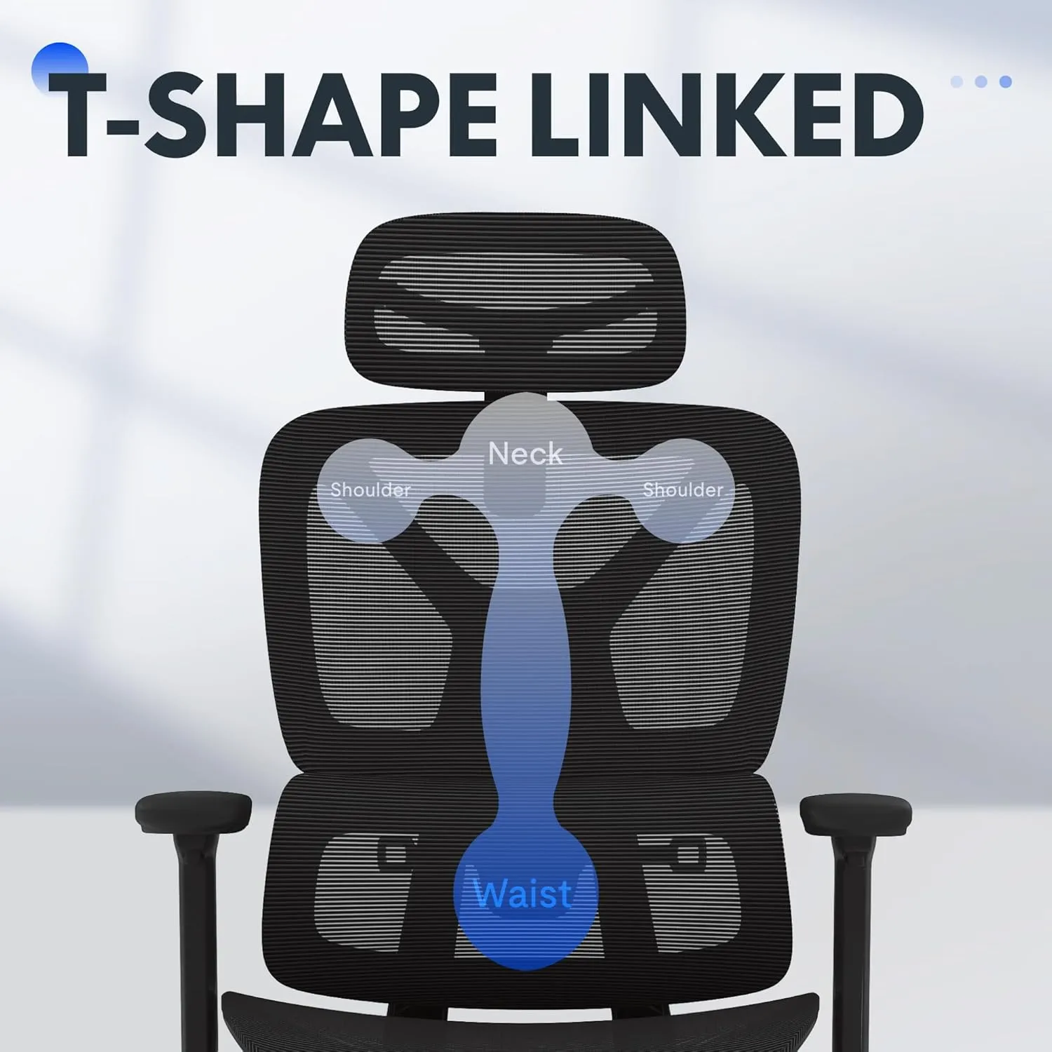 FLEXISPOT ErgoX Premium Ergonomic Office Chair - Adjustable 3D Armrests, Dynamic Lumbar Support, Recline & Tilt Function, Mesh Seat, for Home & Office Use,Black