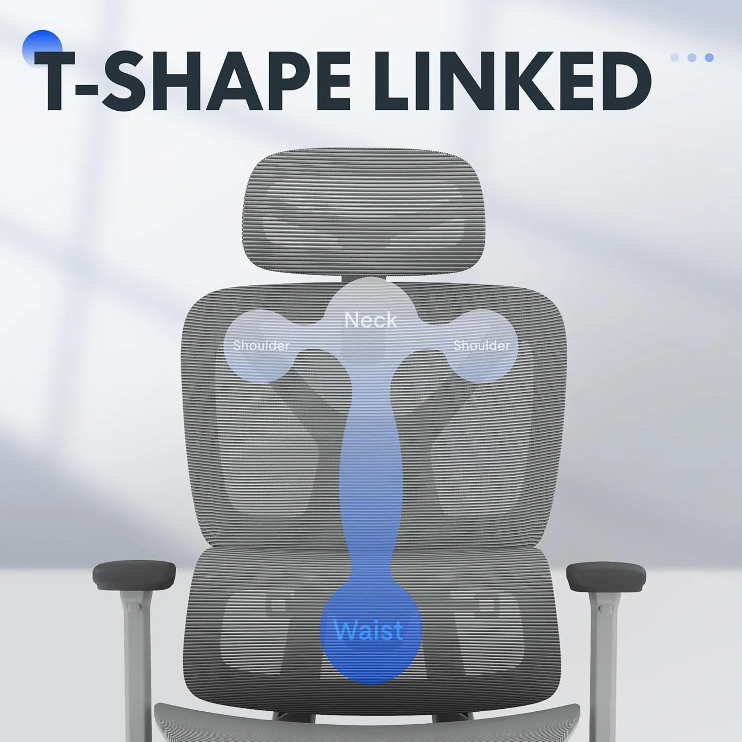 FLEXISPOT Premium Ergonomic Office Chair with Footrest- Adjustable 3D Armrests, Dynamic Lumbar Support, Recline & Tilt Function, Mesh Seat, for Home & Office Use, OC4-SD Light Grey