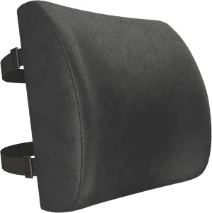 FORTEM Lumbar Support Cushion, Back Support for Office Chair and Car Seat, Back Rest for Gaming Chair, Memory Foam Pillow, Desk Chair Cushion, Breathable & Washable Cover, Adjustable Straps