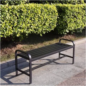 Garden Bench Park Chair Outdoor Bench Rest Bench Open-air Community Leisure Bench Front Porch Furniture(D)
