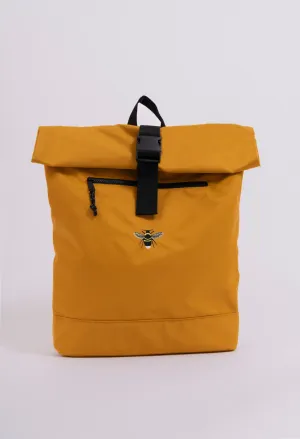garden bumblebee recycled roll-top backpack