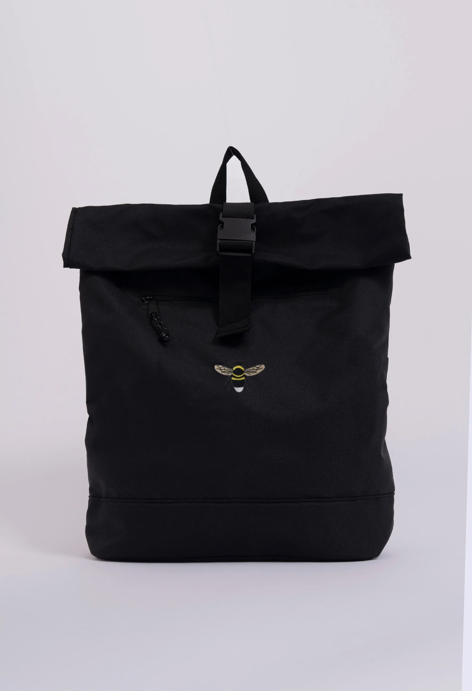 garden bumblebee recycled roll-top backpack
