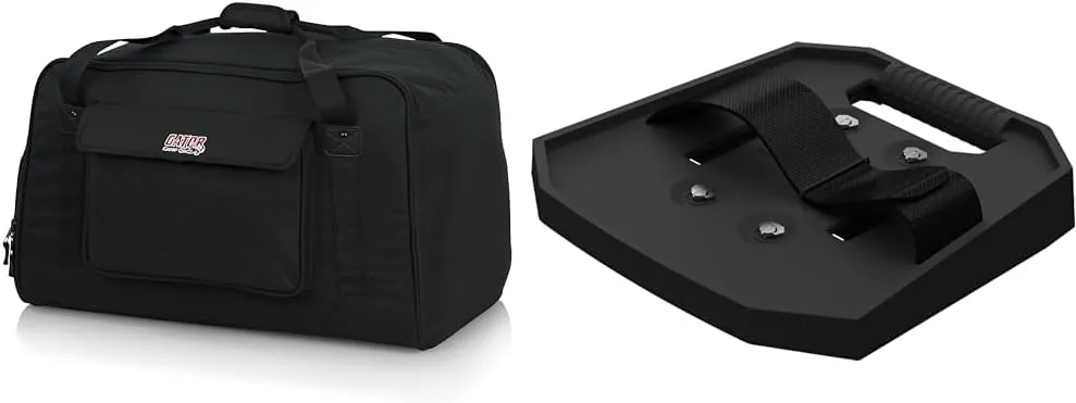 Gator 12" Speaker Tote Bag for QSC K12, Yamaha DXR12; With EV Wireless Receiver Tray for EVERSE 8
