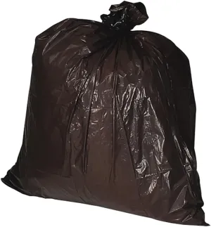 Genuine Joe GJO01532 Heavy Duty Low-Density Puncture Resistant Trash Bag, 30 Gallon Capacity, 1.50 mil Thickness, Black (Box of 100)