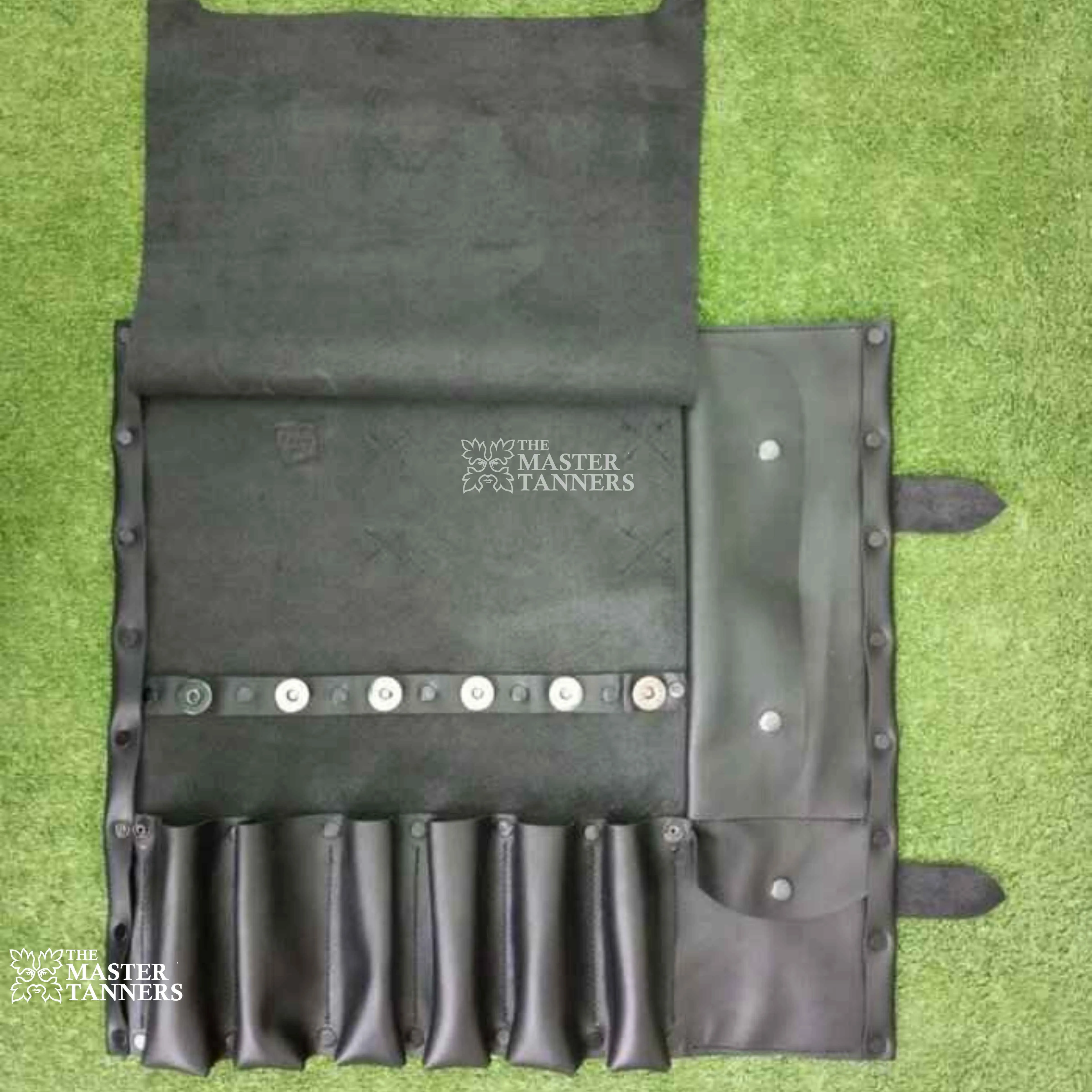 Genuine Knife Leather Roll Bag