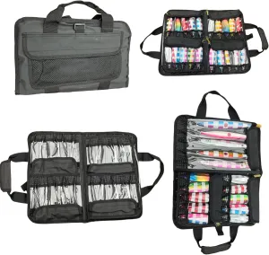 Geronimo Jig Tackle Bag Large 35 Jig Capacity - Slow Pitch Jigging, Vertical High Speed Jigging, black