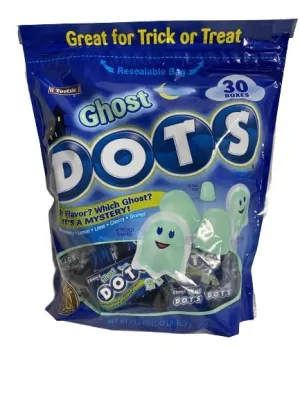 Ghost Dots 30 Count Mini Boxes Halloween Candy Bag